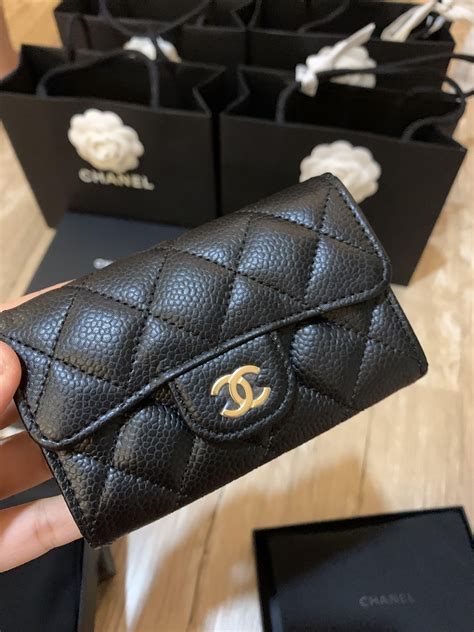 chanel brown card holder|chanel wallets for sale.